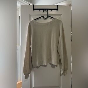 Lululemon Reversible Crossover Ribbed Sweater - Bone - size M